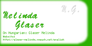 melinda glaser business card